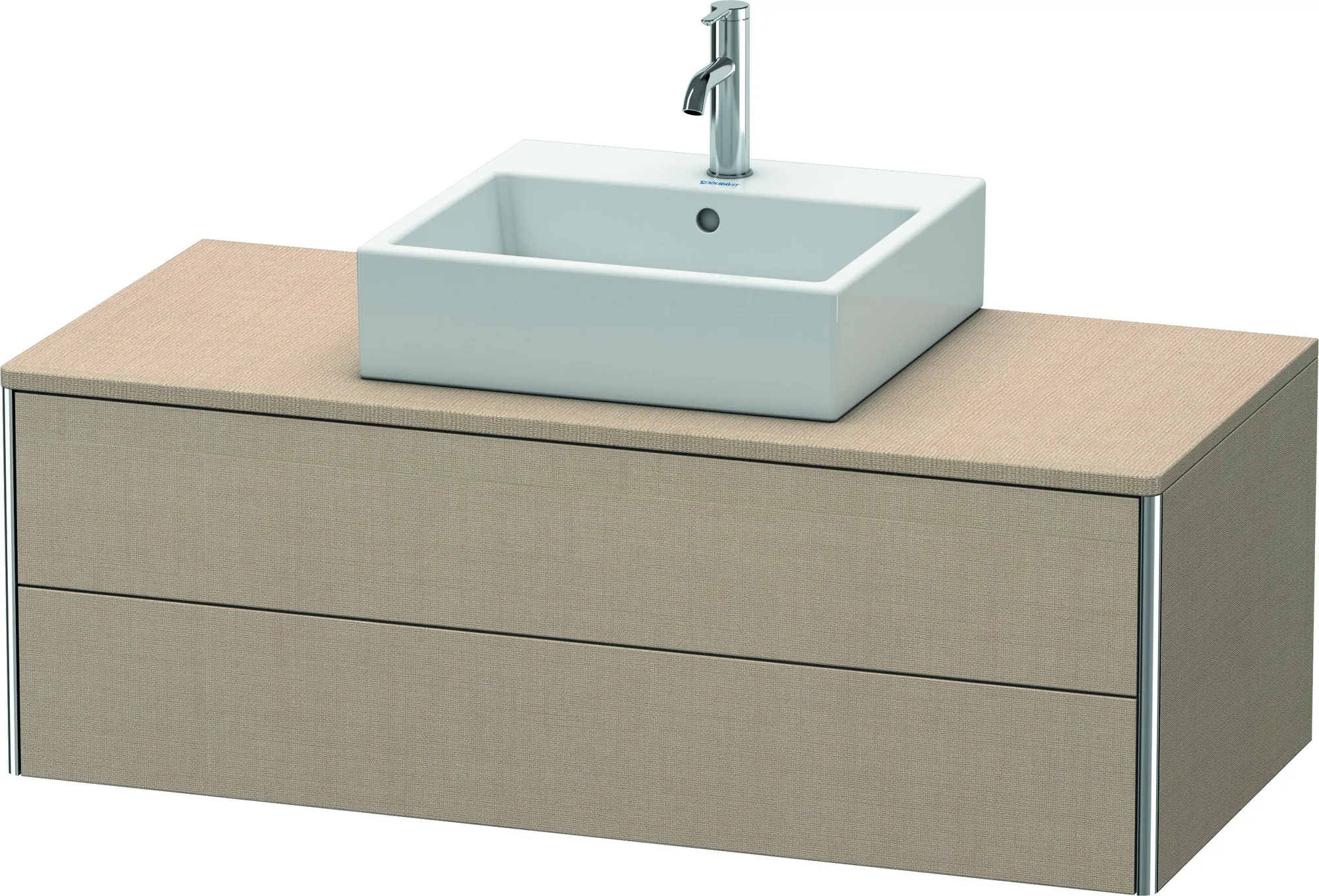 Duravit Waschtischunterschrank wandhängend „XSquare“ 120 × 40 × 54,8 cm Leinen