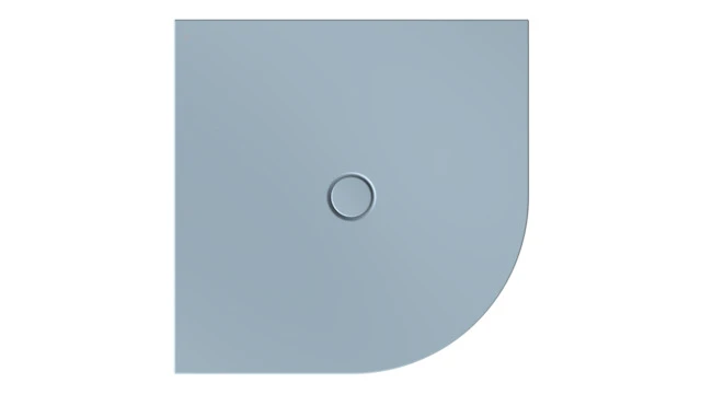 Bette viertelkreis Duschwanne „BetteFloor Corner“ 100 × 100 cm in Blue Satin