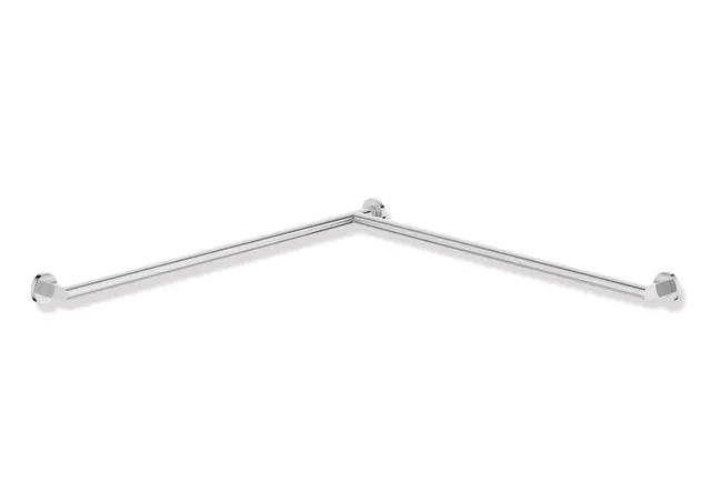 HEWI System 900 Duschhandlauf Edelstahl verchromt, waagerecht, 965 mm