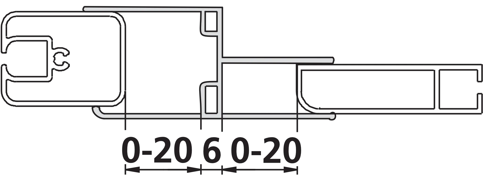 Kermi Duschdesign Kombiprofil „IBIZA 2000“ 2000 mm in Silber Mattglanz Kermi Duschdesign Kombiprofil „IBIZA 2000“ 2000 mm in Silber Mattglanz