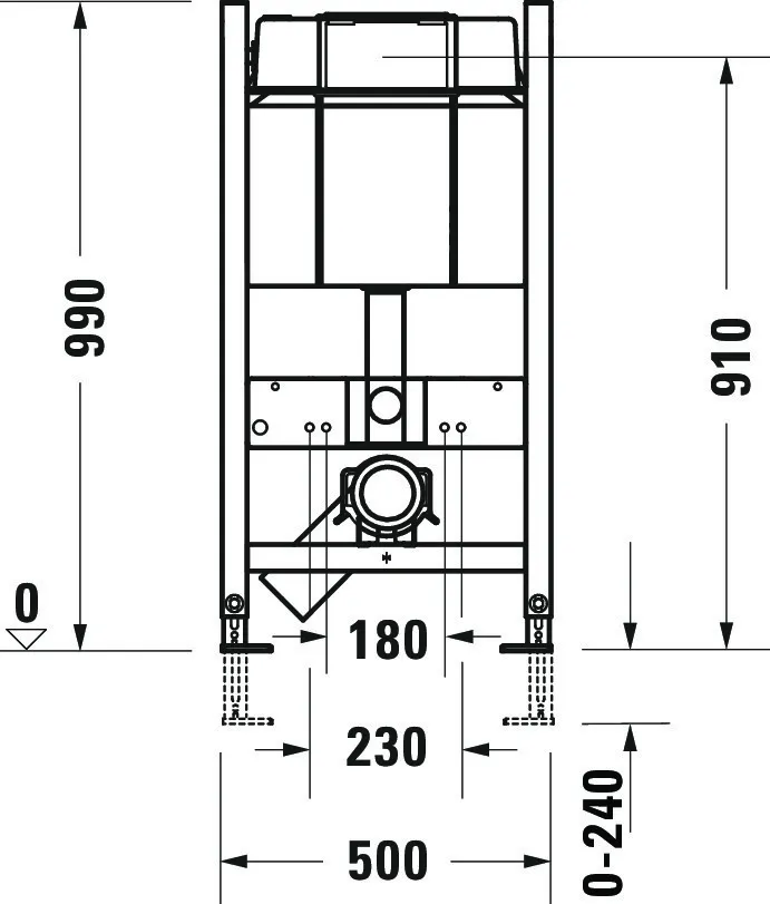 Duravit Vorwand-/Einbauelement für Toilette Installationselement Trockenbau für WC „DuraSystemInstallationselemente“ 99 × 50 cm in Duravit Vorwand-/Einbauelement für Toilette Installationselement Trockenbau für WC „DuraSystemInstallationselemente“ 99 × 50 cm in