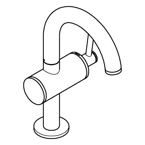 Einhand-Waschtischbatterie Atrio 24363, M-Size, Einlochmontage, schwenkbarer Bogenauslauf, mit Hebelgriff, Push-open Ablaufgarnitur 1 1/4'', chrom Einhand-Waschtischbatterie Atrio 24363, M-Size, Einlochmontage, schwenkbarer Bogenauslauf, mit Hebelgriff, Push-open Ablaufgarnitur 1 1/4'', chrom