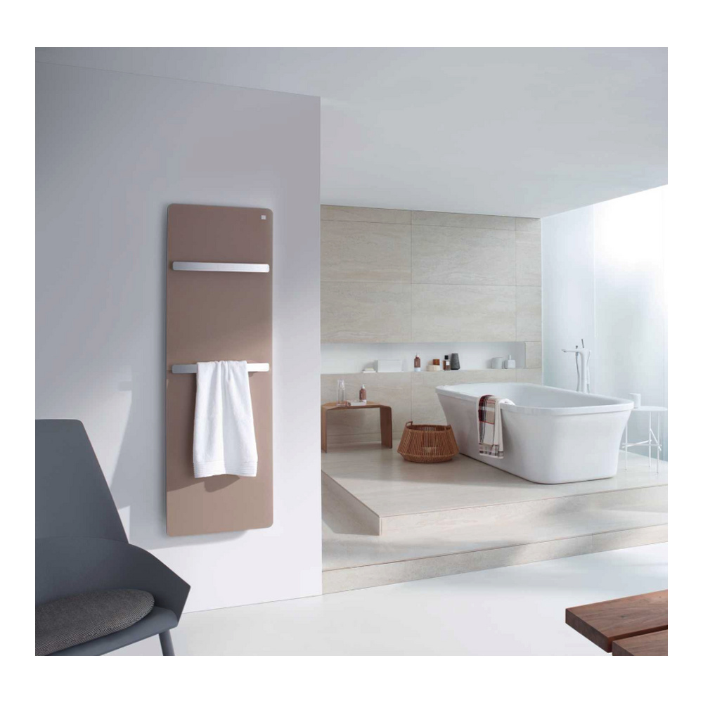 Zehnder Design-Heizkörper „Vitalo Bar“ für Warmwasser-Zentralheizung mit Anschlussbox „EasyFit“ 50 × 189 cm in Beige Quartz Zehnder Design-Heizkörper „Vitalo Bar“ für Warmwasser-Zentralheizung mit Anschlussbox „EasyFit“ 50 × 189 cm in Beige Quartz