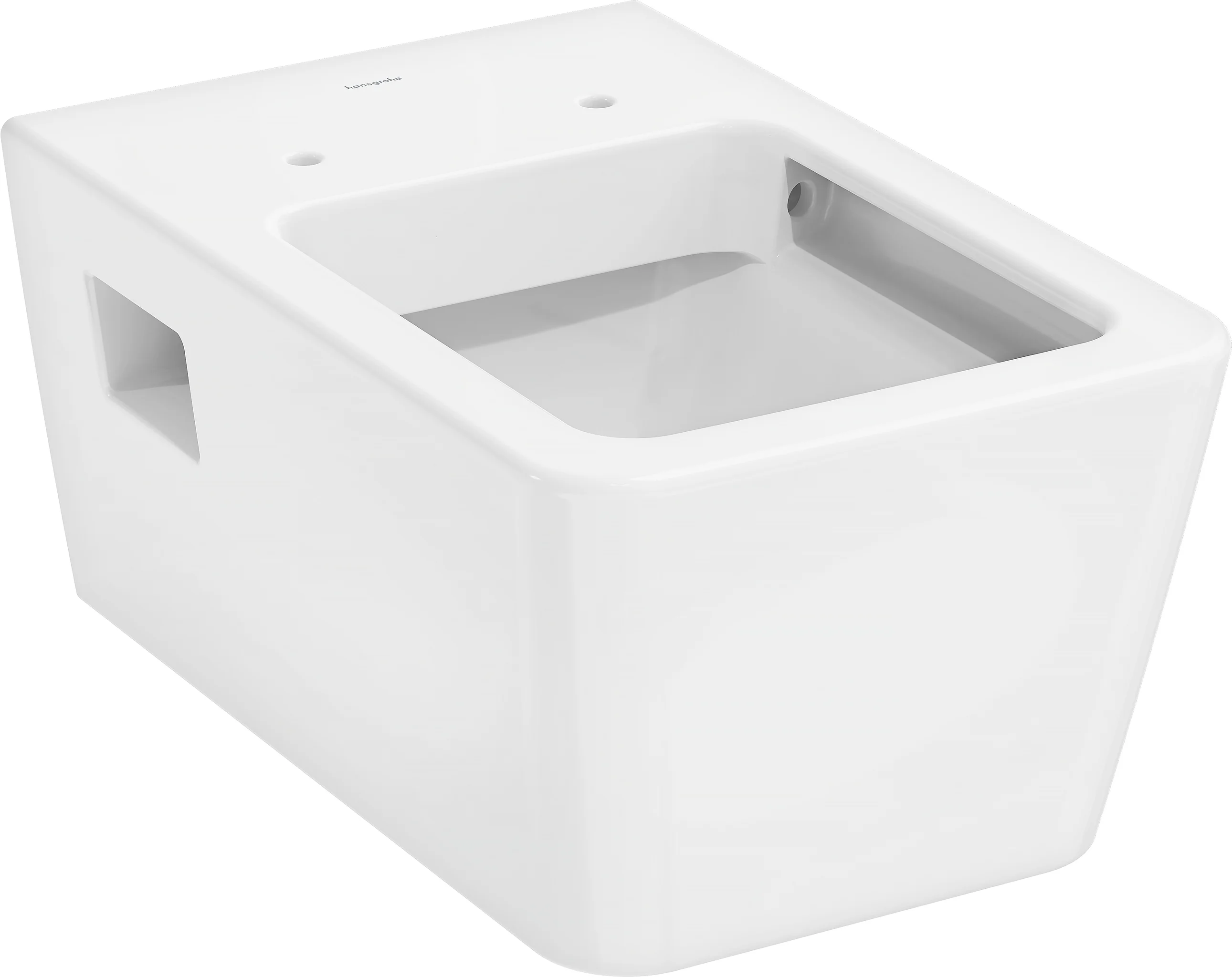 Hansgrohe EluPura Original Q Wand-WC, spülrandlos, glänzend, 540 mm Höhe, horizontaler Abgang, AquaChannel Flush Hansgrohe EluPura Original Q Wand-WC, spülrandlos, glänzend, 540 mm Höhe, horizontaler Abgang, AquaChannel Flush
