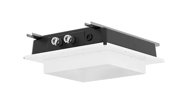 Dornbracht UP-Deckeneinbaukasten für Deckeneinbau - Bausatz-Vormontage, 2x Anschluss IG ½", flächenbündiger Reflexionskasten 310 x 250 mm, RAL 9003 signalweiß