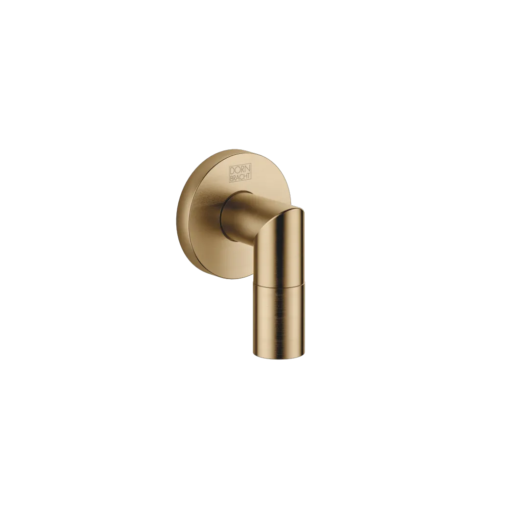 Dornbracht Wandanschlussbogen Dark Brass gebürstet, Brauseabgang ⅜″, Rosette D. 55 mm, Anschluss ½″ Dornbracht Wandanschlussbogen Dark Brass gebürstet, Brauseabgang ⅜″, Rosette D. 55 mm, Anschluss ½″
