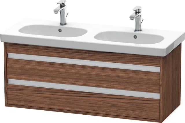 Duravit Waschtischunterschrank wandhängend „Ketho“ 115 × 48 × 45,5 cm Nussbaum Dunkel Duravit Waschtischunterschrank wandhängend „Ketho“ 115 × 48 × 45,5 cm Nussbaum Dunkel