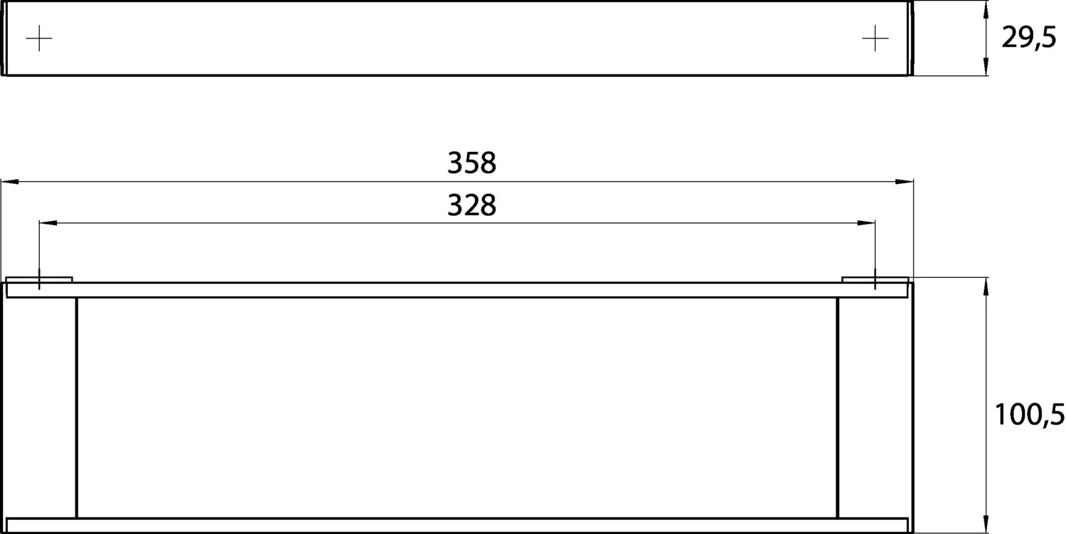 emco liaison Reling 358 mm, chrom emco liaison Reling 358 mm, chrom