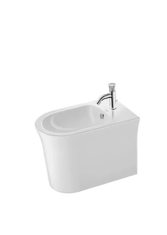 Duravit Stand-Bidet back to wall „White Tulip“, Befestigung sichtbar 37 × 58 × 42 cm