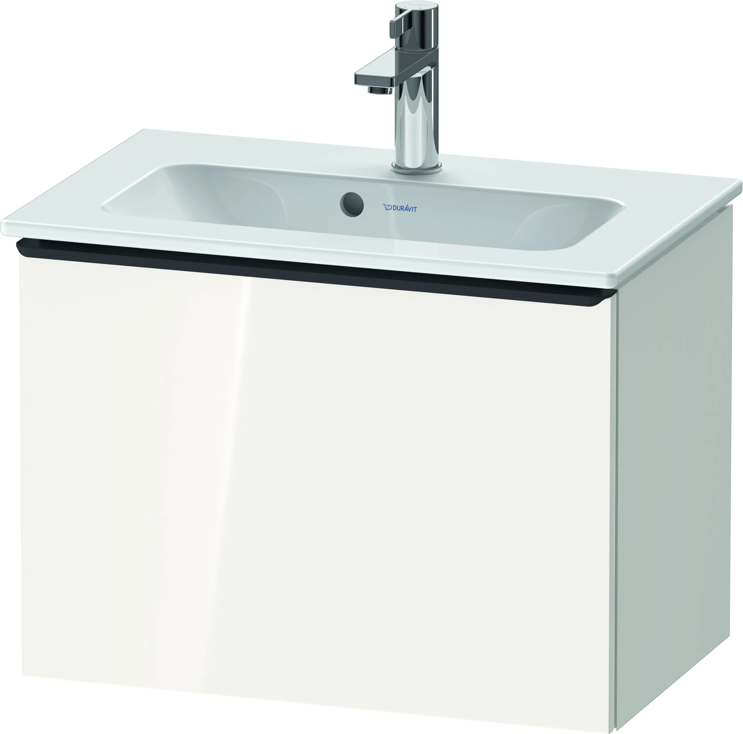 Duravit Waschtischunterschrank wandhängend „D-Neo“ 61 × 44 × 37,2 cm Weiß Hochglanz