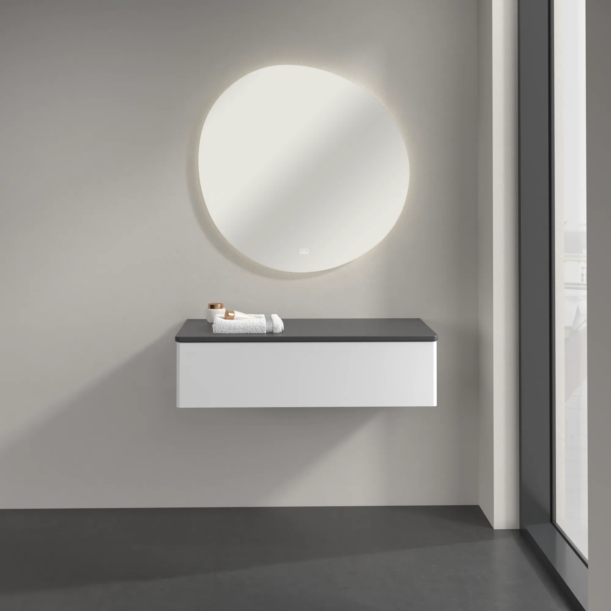 Villeroy & Boch Sideboard Antao K40 - Eckig, Glossy White Lacquer, 1.000 x 268 x 500 mm, Wandmontage Villeroy & Boch Sideboard Antao K40 - Eckig, Glossy White Lacquer, 1.000 x 268 x 500 mm, Wandmontage