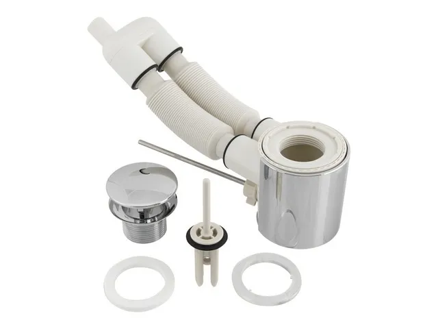 Ideal Standard Ablaufgarnitur Simply U, Chrom, für Waschtisch, mit Überlauf Ideal Flow