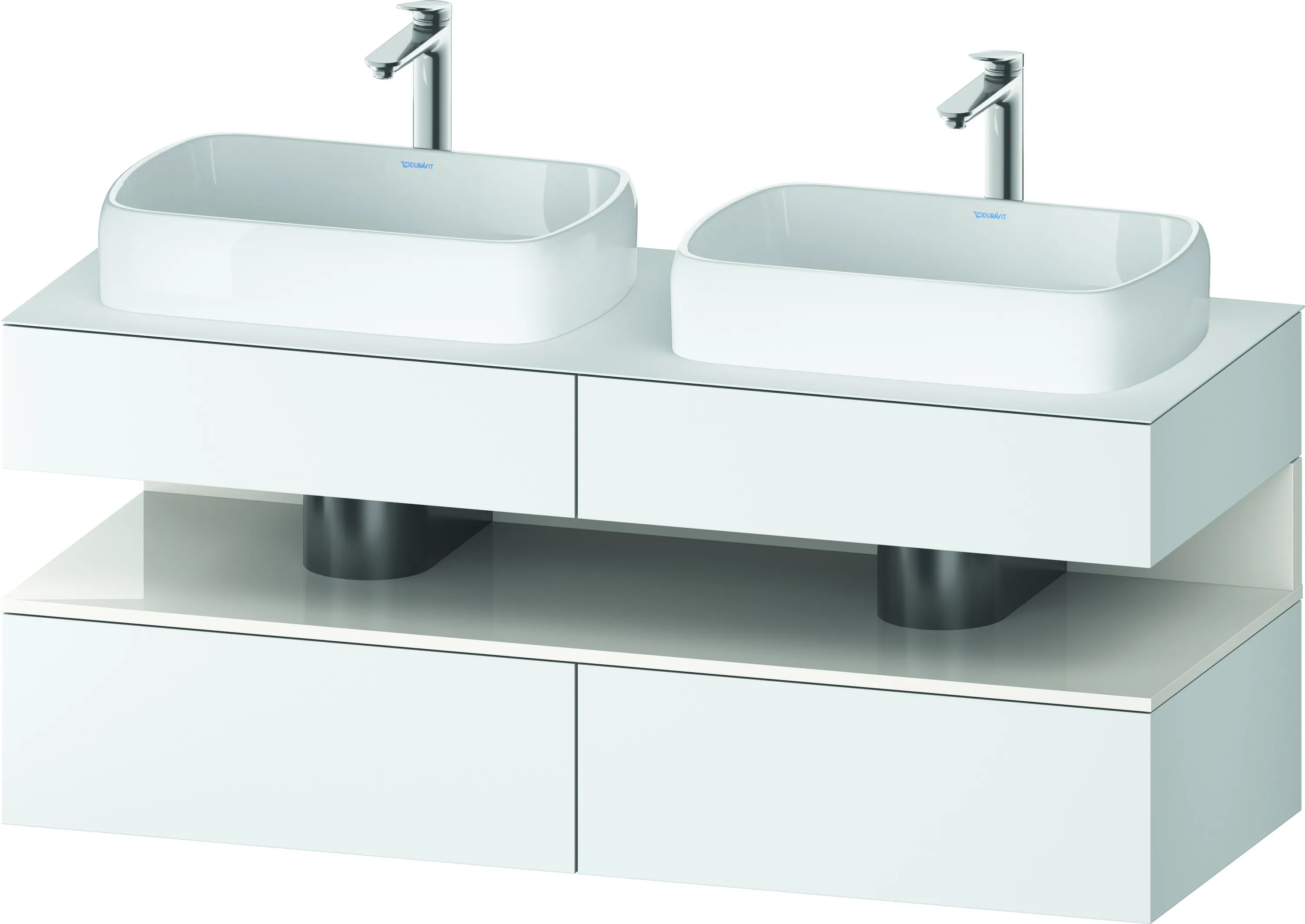 Duravit Waschtischunterschrank wandhängend „Qatego“ 140 × 60 × 55 cm