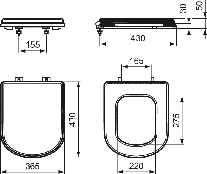 Ideal Standard WC-Sitz „Calla“ in Weiß