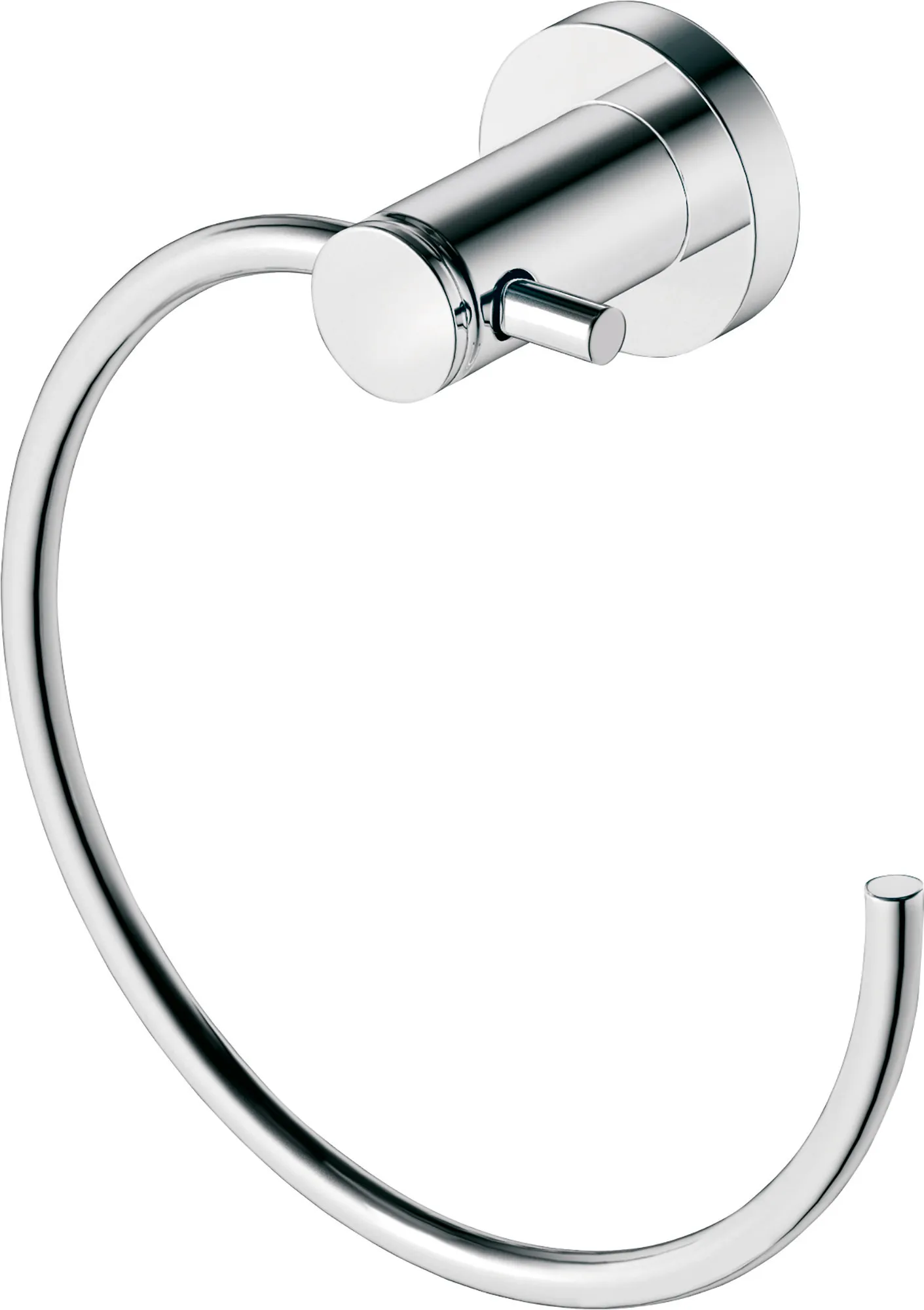 Duravit Handtuchring „D-Code“, Befestigung sichtbar 16,9 × 18,2 × 6,7 cm in chrom Duravit Handtuchring „D-Code“, Befestigung sichtbar 16,9 × 18,2 × 6,7 cm in chrom