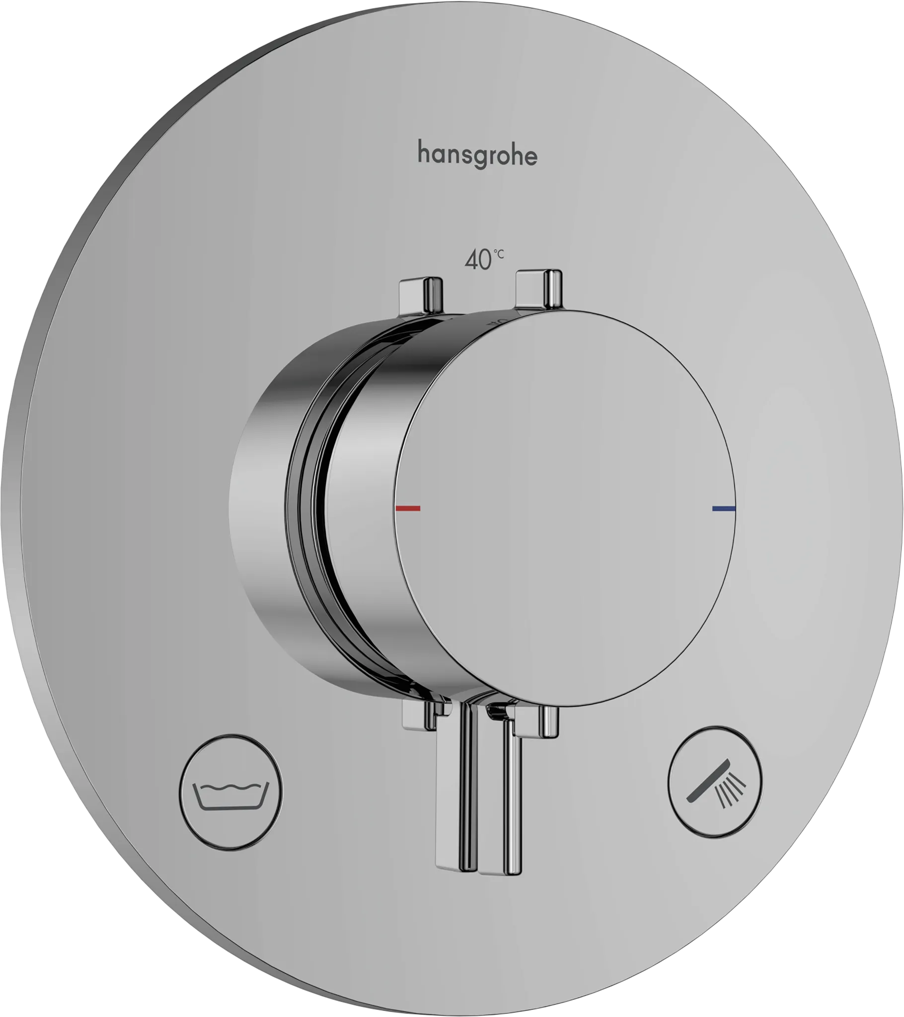 Hansgrohe Ecostat Comfort S Thermostat Unterputz für 2 Verbraucher Chrom Hansgrohe Ecostat Comfort S Thermostat Unterputz für 2 Verbraucher Chrom