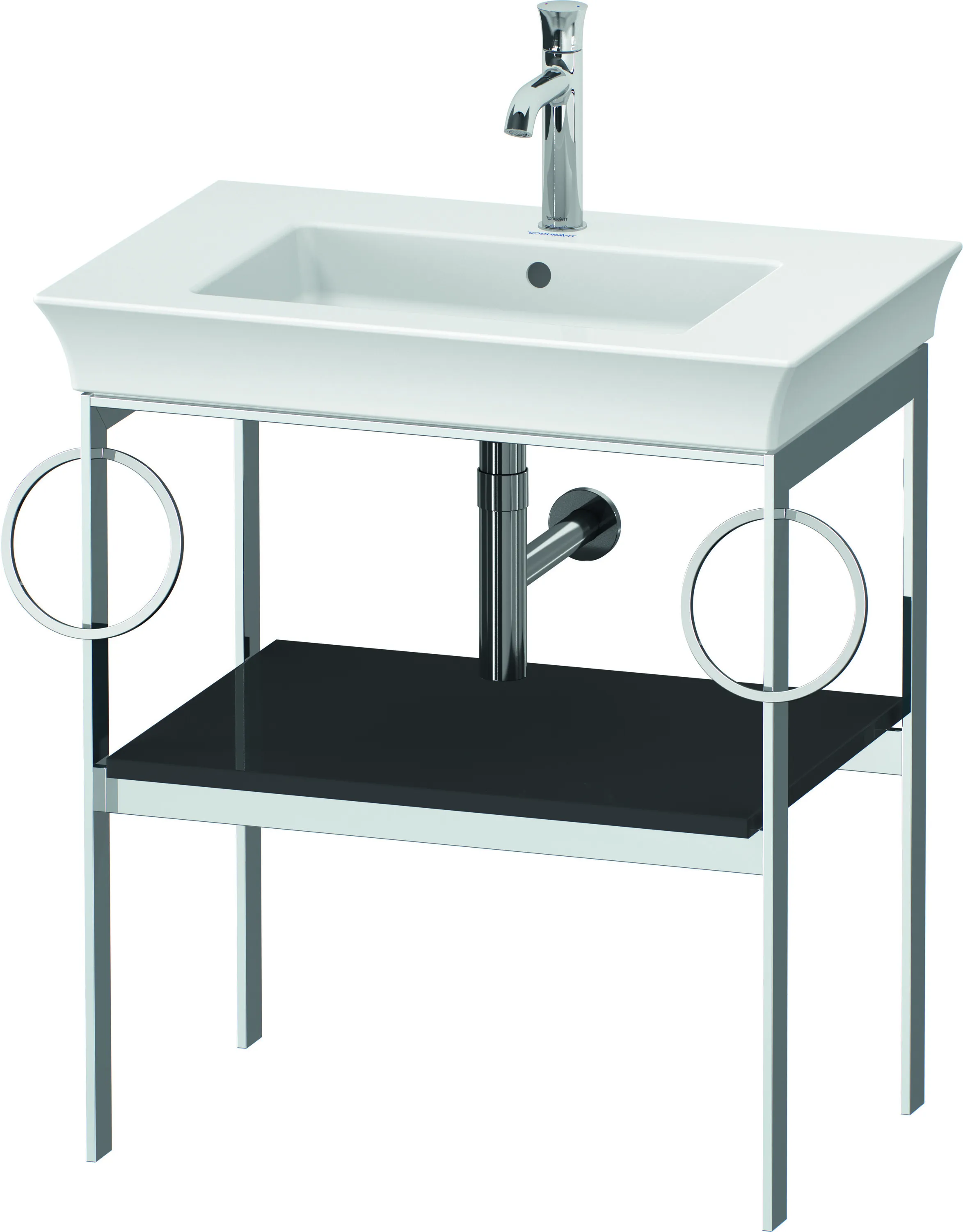 Duravit Konsole „White Tulip“ in Graphit Hochglanz