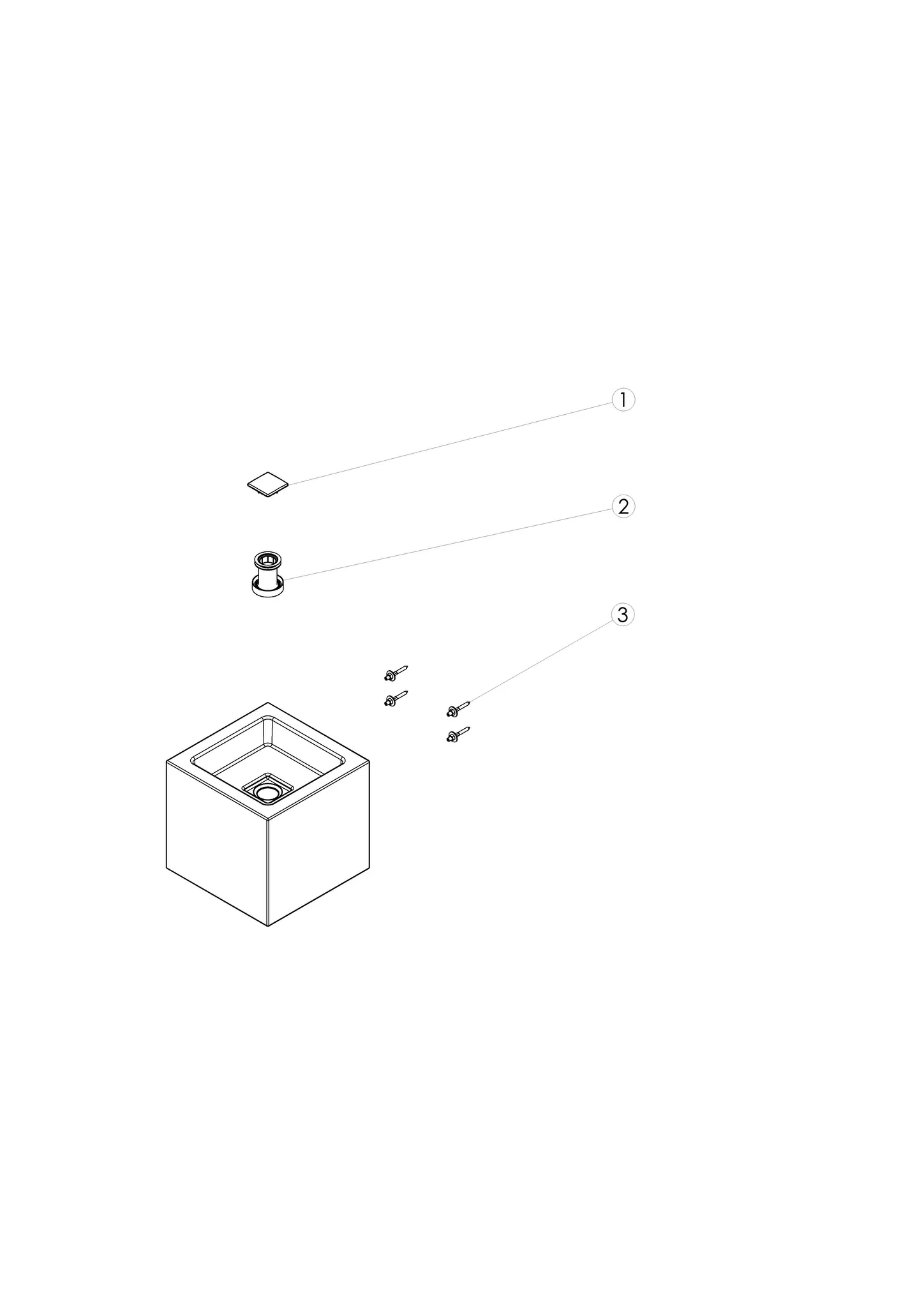 Waschbecken „Q-Serie“ 325 × 300 mm, mittig mit ProShield Waschbecken „Q-Serie“ 325 × 300 mm, mittig mit ProShield