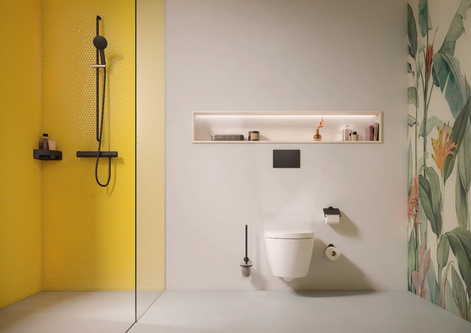 HEWI Toilettenbürstengarnitur „System 815“ 10,2 × 43,7 cm HEWI Toilettenbürstengarnitur „System 815“ 10,2 × 43,7 cm