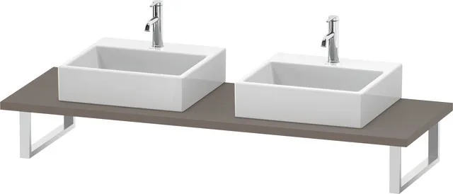 Duravit Konsole „L-Cube“ in Basalt Matt Duravit Konsole „L-Cube“ in Basalt Matt
