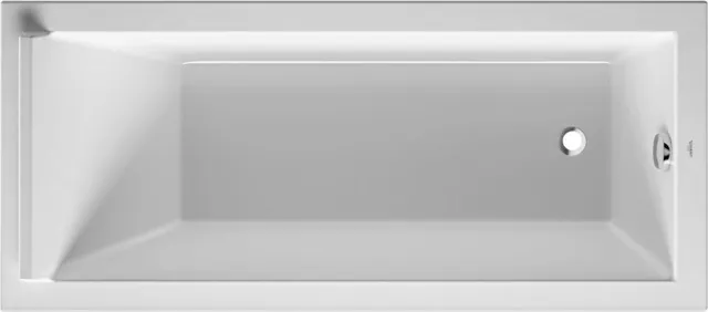 Duravit Badewanne „Starck“ rechteck 1700 × 750 mm, Fußablauf in Weiß Duravit Badewanne „Starck“ rechteck 1700 × 750 mm, Fußablauf in Weiß