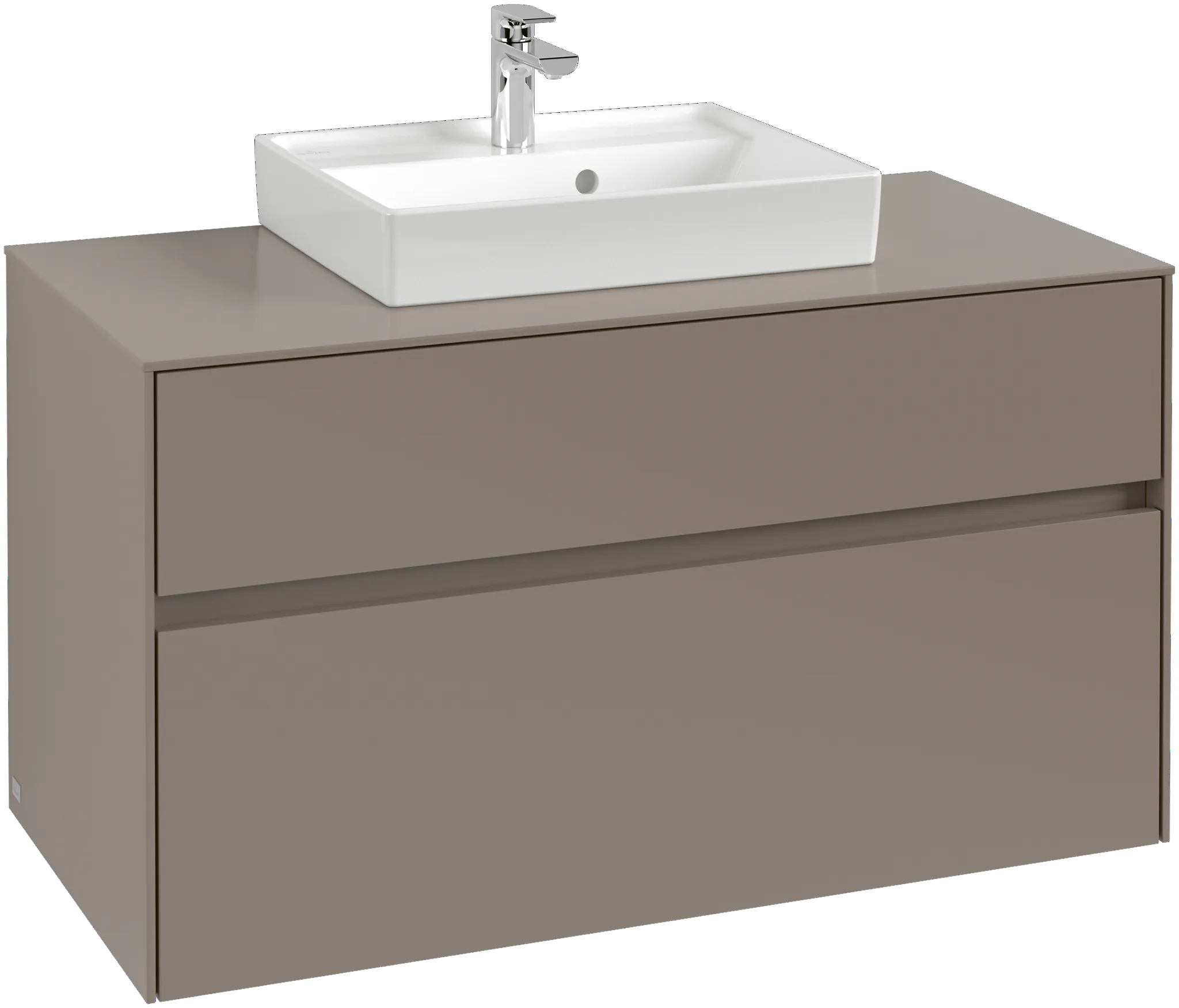 Villeroy & Boch Waschtischunterschrank „Collaro“ 1000 × 548 × 500 mm Wine Red, mit Beleuchtung, für Becken mittig Villeroy & Boch Waschtischunterschrank „Collaro“ 1000 × 548 × 500 mm Wine Red, mit Beleuchtung, für Becken mittig