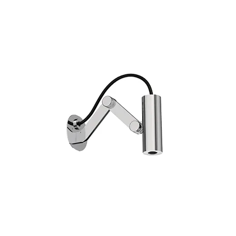 Kludi-ASANA Tubeflex Mini-Kopfbrause Chrom, verstellbarer Brausearm, DN 15, Wandmontage, max. Ausladung 270 mm