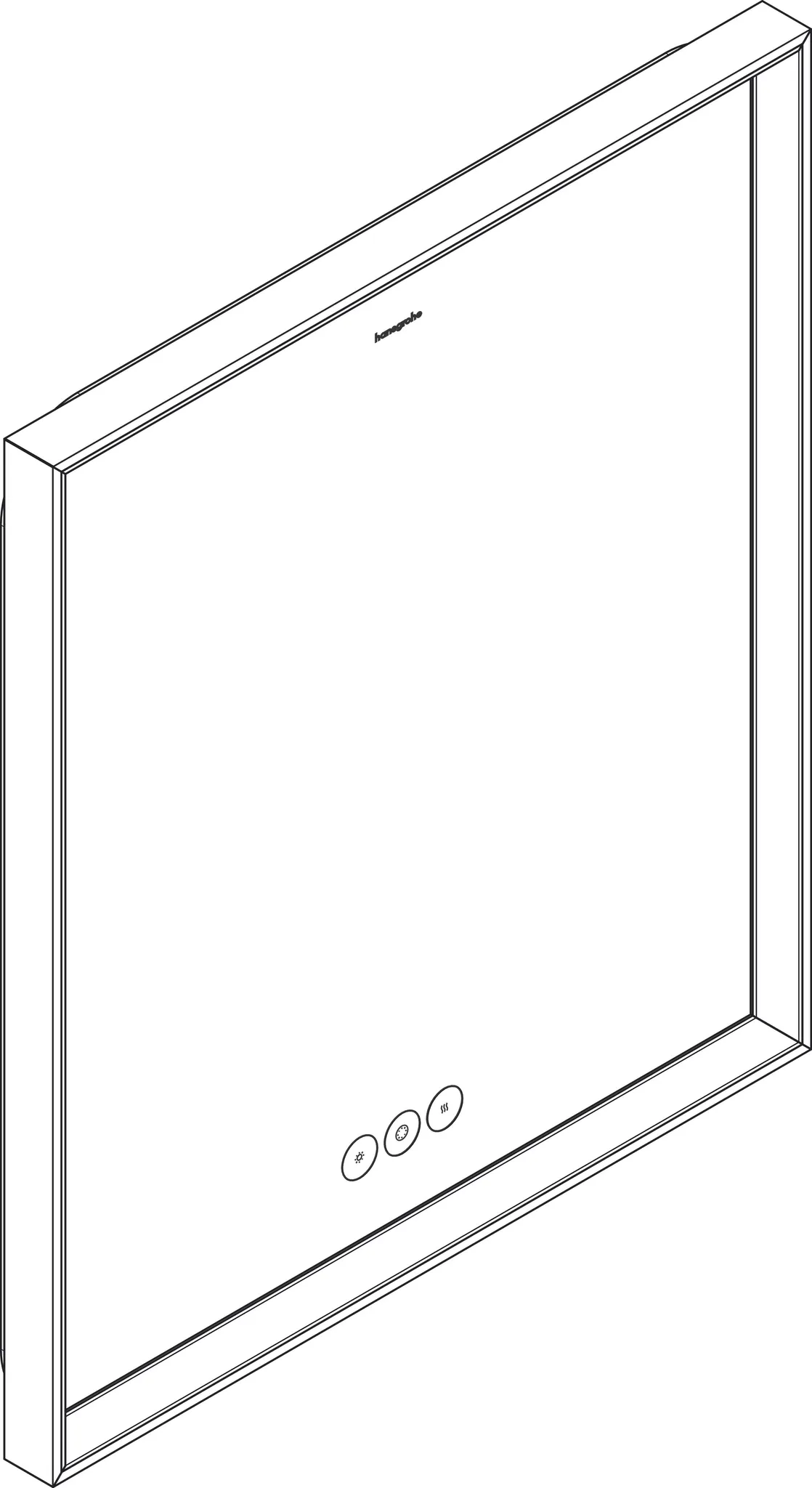 Hansgrohe Xarita E Spiegel mit LED-Beleuchtung, 600⁄50 Hansgrohe Xarita E Spiegel mit LED-Beleuchtung, 600⁄50