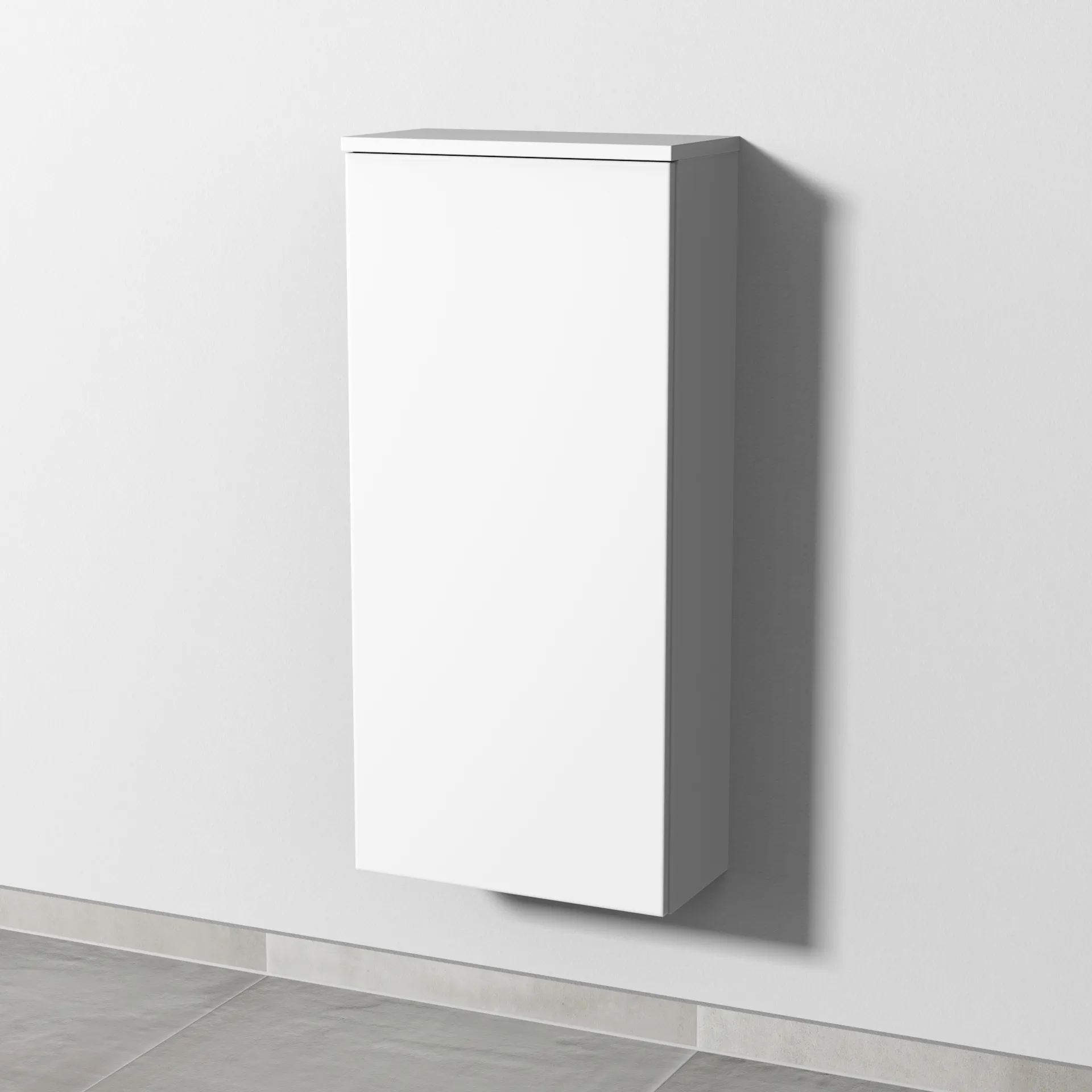 Sanipa Mittelschrank „3way“ 400 × 850 × 199 mm Anschlag links, in Weiß-Soft, Anschlag links