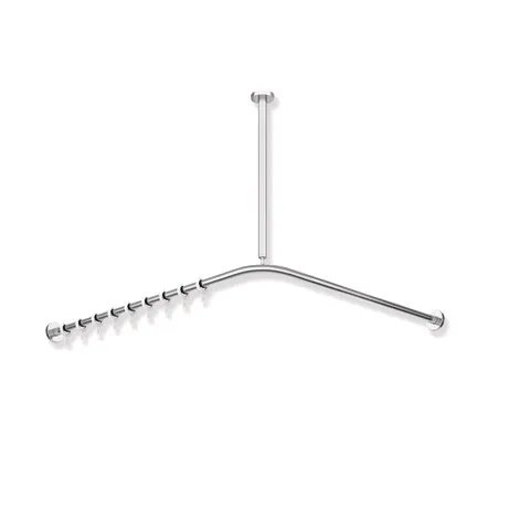 HEWI System 900 Vorhangstange, Edelstahl, verchromt, 987 x 1187 mm, 24 Ringe HEWI System 900 Vorhangstange, Edelstahl, verchromt, 987 x 1187 mm, 24 Ringe