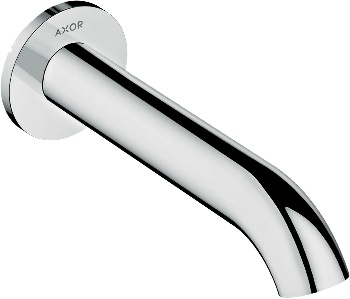 Hansgrohe AXOR Uno Wanneneinlauf gebogen Chrom, Ausladung 178 mm, Wandmontage, max. Durchfluss 19 l/min bei 3 bar, Anschluss DN20