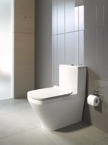 Stand-WC Kombi DuraStyle 630 mm Tiefspüler,f.SPK, Abg.Vario,weiß,HYG