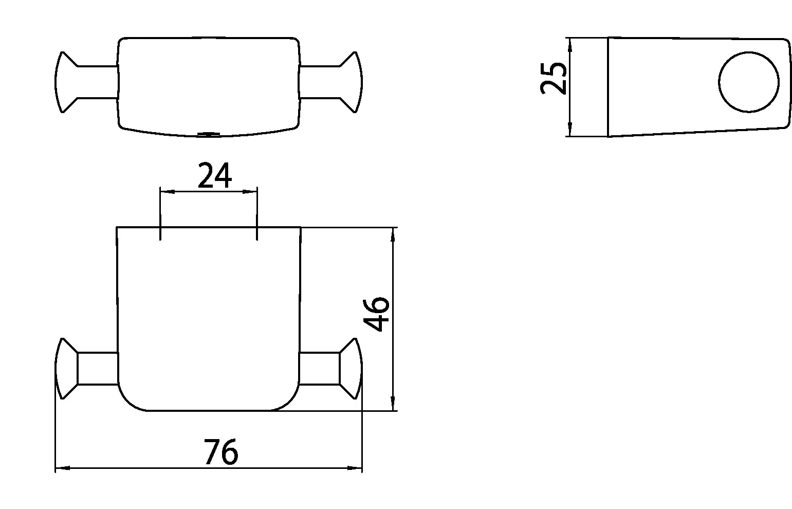 trend Doppelhaken, chrom trend Doppelhaken, chrom