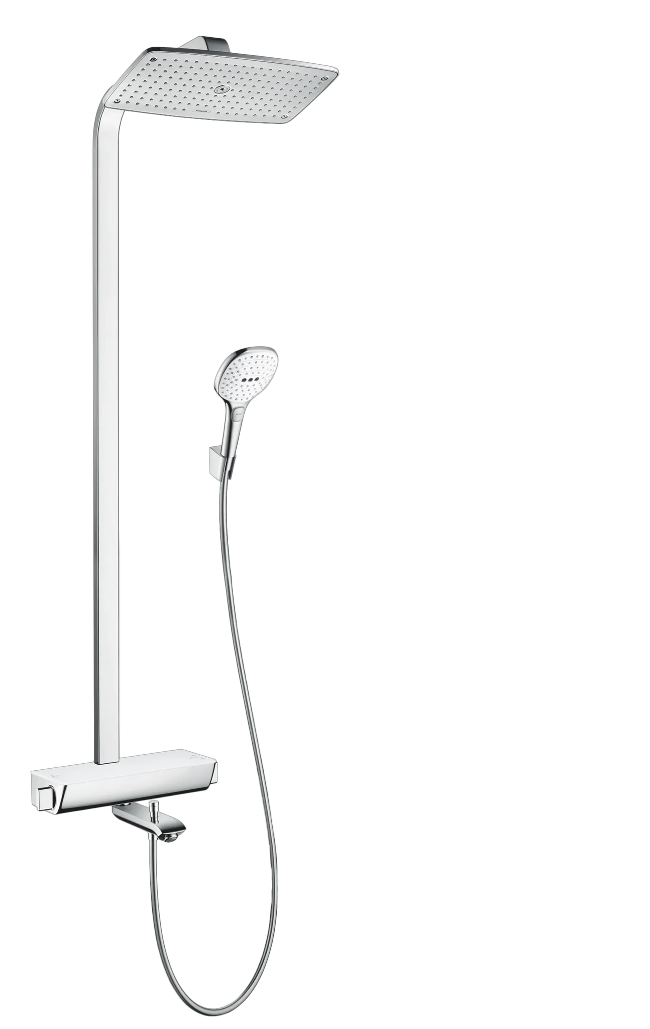 Showerpipe Raindance Select we./chr. m.KB Raindance E Air 1jet 360mm Wanne