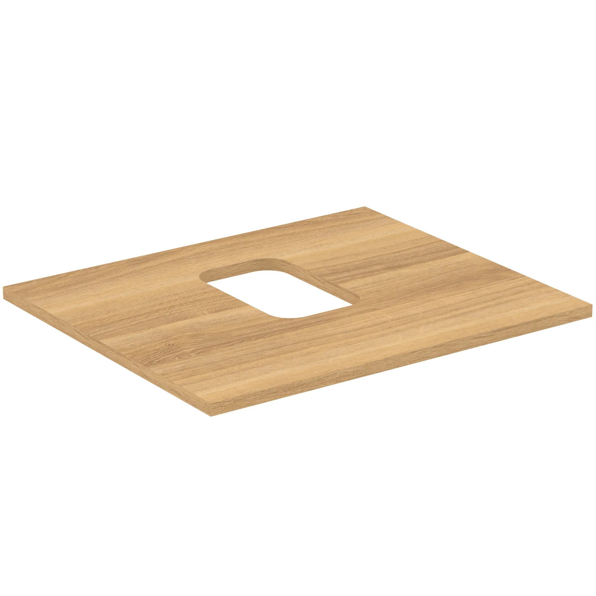 Waschtischplatte i.life B mittiger Ausschnitt für eine Schale 602x507x18mm Weiß matt Waschtischplatte i.life B mittiger Ausschnitt für eine Schale 602x507x18mm Weiß matt