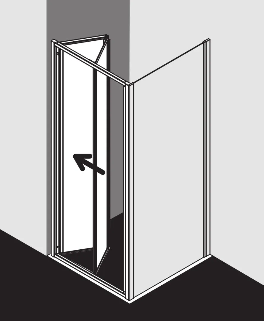 Kermi Duschdesign IBIZA 2000 Falttür, 1750x700 mm, Silber Mattglanz Kermi Duschdesign IBIZA 2000 Falttür, 1750x700 mm, Silber Mattglanz