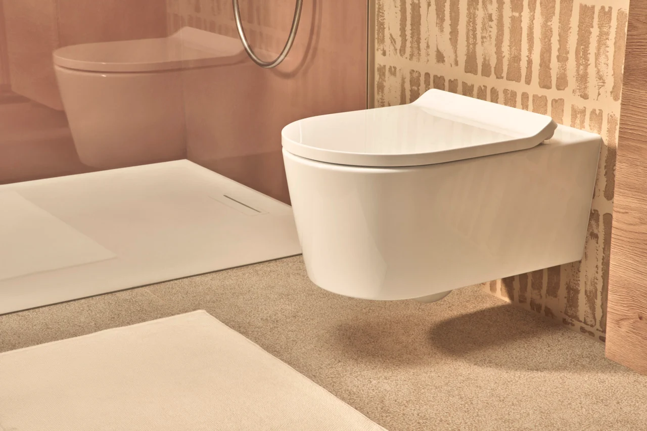 Hansgrohe EluPura S Wand-WC-Set, glänzend, 540x360 mm, AquaHelix Flush mit HygieneEffect, SoftClose und QuickRelease Hansgrohe EluPura S Wand-WC-Set, glänzend, 540x360 mm, AquaHelix Flush mit HygieneEffect, SoftClose und QuickRelease