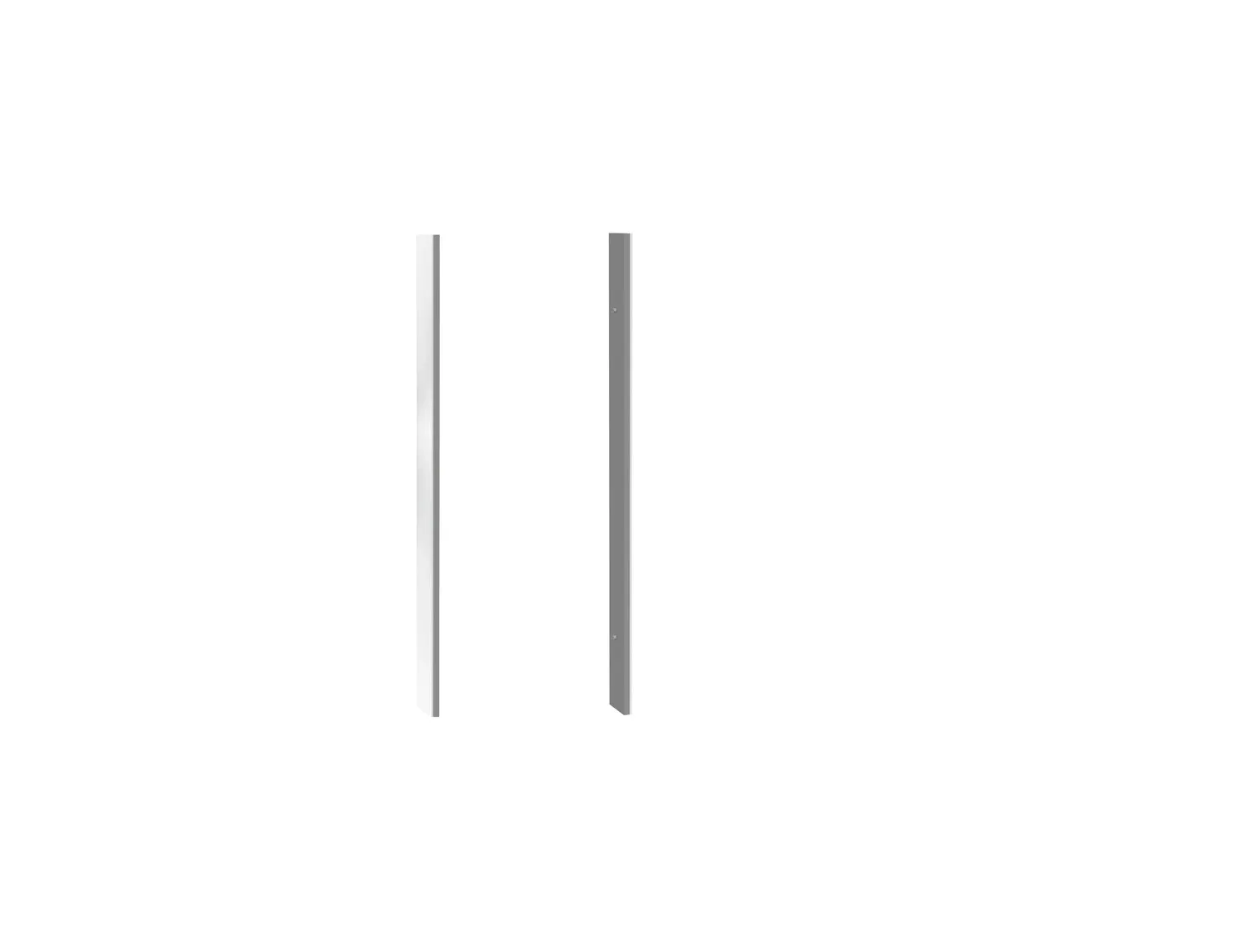 Einbau-Set prime SlimHalbeinbau Glas weiss glänzend Einbau-Set prime SlimHalbeinbau Glas weiss glänzend