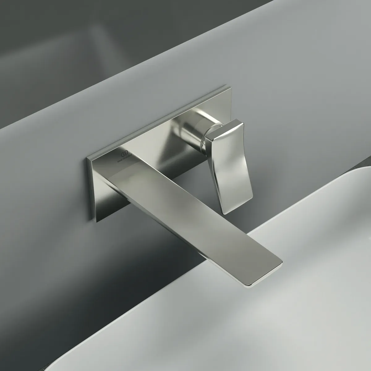 Ideal Standard Wand-Waschtischarmatur Conca Arm A7371GN Silver Storm