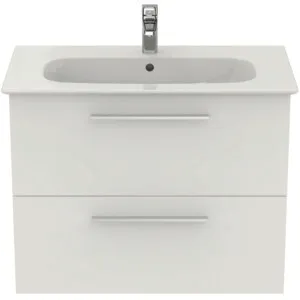 Möbelpaket i.life A mit Waschtisch 80cm und Unterschrank mit chrom Griff Weiß matt Möbelpaket i.life A mit Waschtisch 80cm und Unterschrank mit chrom Griff Weiß matt