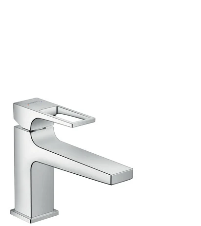 Waschtischmischer 100 Metropol chrom langer Ausl.Bügelgr.Push-Open Ablaufg.