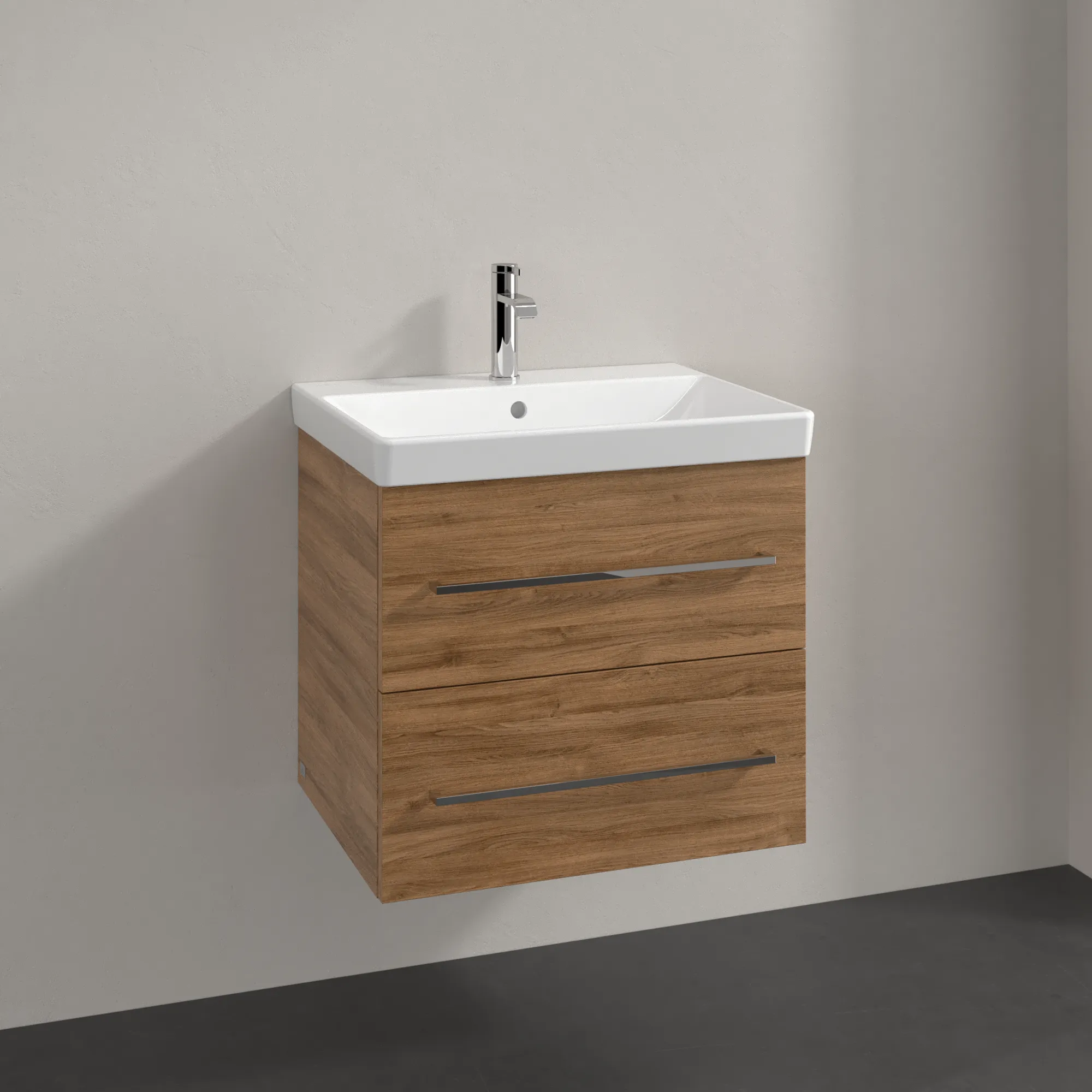 Villeroy & Boch Waschtischunterschrank „Avento“ für Schrankwaschtisch 580 × 514 × 452 mm Kansas Oak, Soft Closing Villeroy & Boch Waschtischunterschrank „Avento“ für Schrankwaschtisch 580 × 514 × 452 mm Kansas Oak, Soft Closing