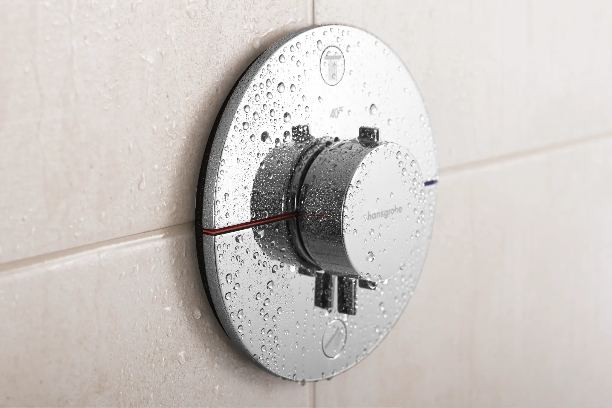 ShowerSelect Comfort S Thermostat Unterputz für 2 Verbraucher Chrom ShowerSelect Comfort S Thermostat Unterputz für 2 Verbraucher Chrom