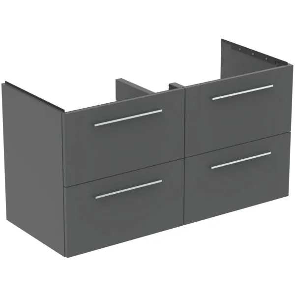 Ideal Standard Waschtischunterschrank „i.lifeB“ 120 × 63 × 50,5 cm Quarzgrau matt
