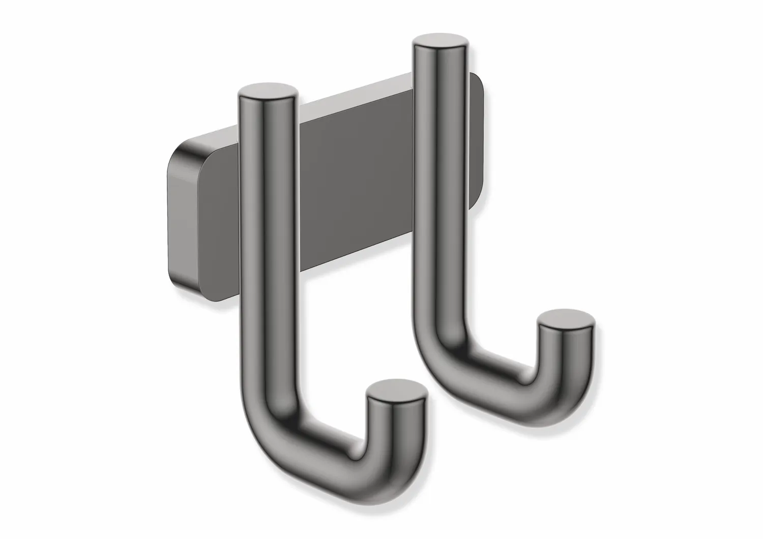 HEWI Doppelhaken Serie 480, PVD schwarzchr glzd