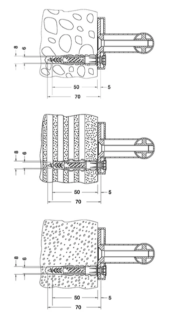 KEUCO Befestigungs-Set 1 „Plan Care“ KEUCO Befestigungs-Set 1 „Plan Care“