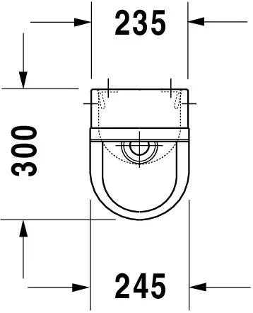Urinal Starck 3, Zulauf von hinten rimless, ohne Fliege, weiß Urinal Starck 3, Zulauf von hinten rimless, ohne Fliege, weiß