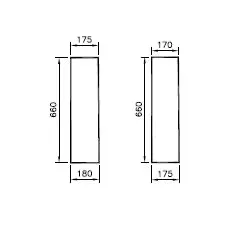 VitrA Integra Standsäule Sanitärkeramik Weiß Hochglanz