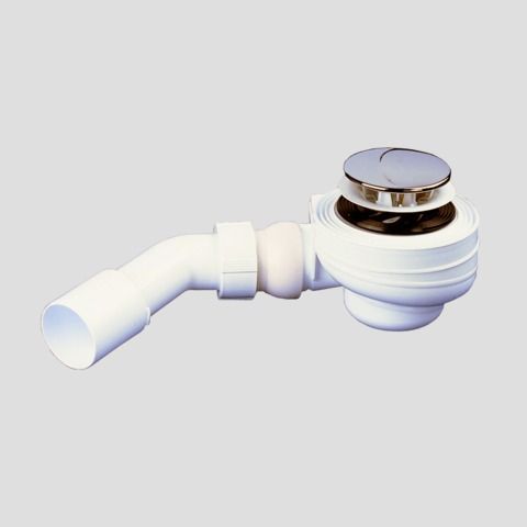 Set Duschwanne Kaldewei Sanidusch 75 × 90 cm mit Träger und Sanit-Ablauf in weiß