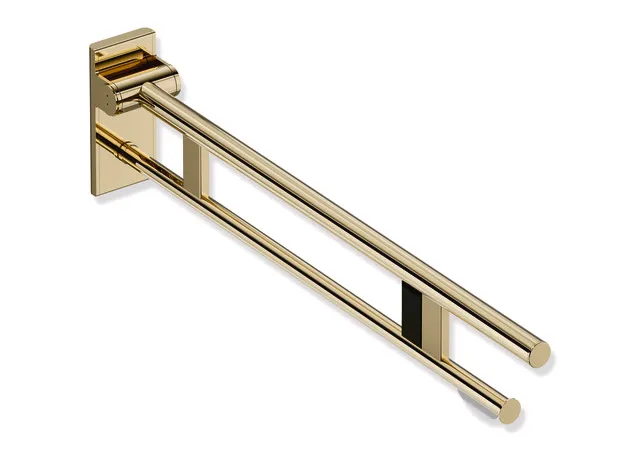 Mobiler Stützklappgriff Duo, Design A des Systems 900, Edelstahl, PVD, Ausladung 900 mm, mit WC-Papierhalter und Funk-Spülauslösung, Ausführung rechts, in Farbe CK (Messing glänzend) Mobiler Stützklappgriff Duo, Design A des Systems 900, Edelstahl, PVD, Ausladung 900 mm, mit WC-Papierhalter und Funk-Spülauslösung, Ausführung rechts, in Farbe CK (Messing glänzend)